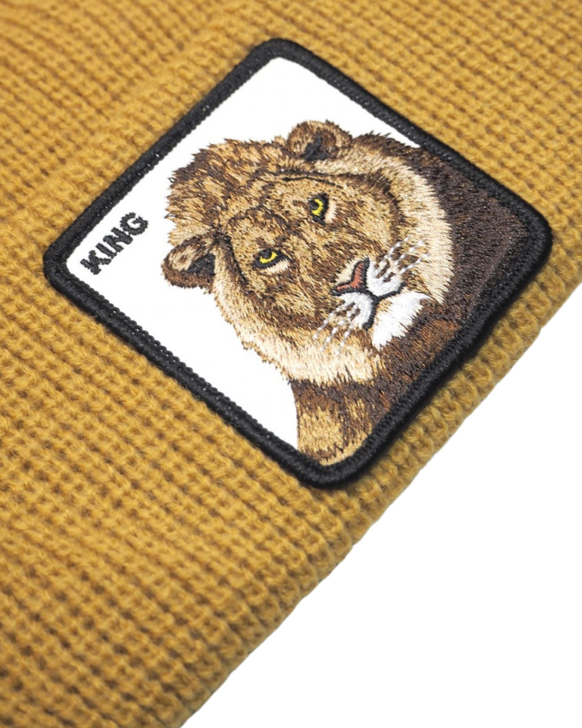 Goorin Bros. Cappello Beanie Hat Cuffia Con Patch Frontale E Logo Su Lato Marrone Unisex