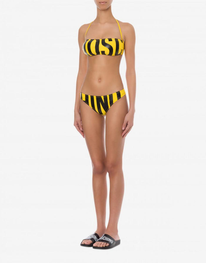 Moschino Swim Bikini Bicolore Giallo 5