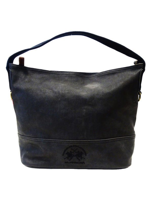 La Martina Bauletto Tracolla Hobo Nero Donna