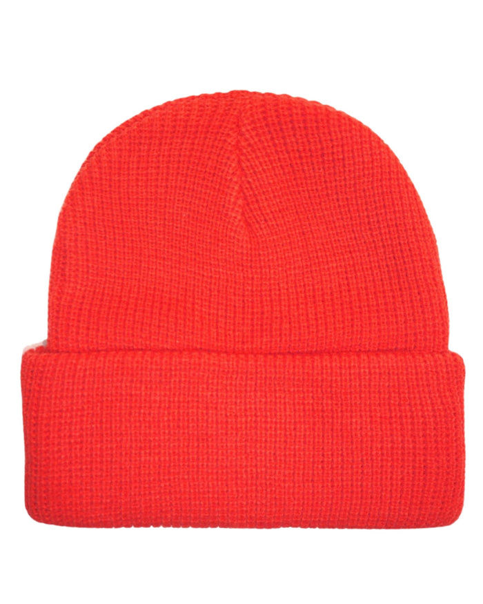 Goorin Bros. Cappello Beanie Hat Cuffia Con Patch Frontale E Logo Su Lato Rosso Unisex 3