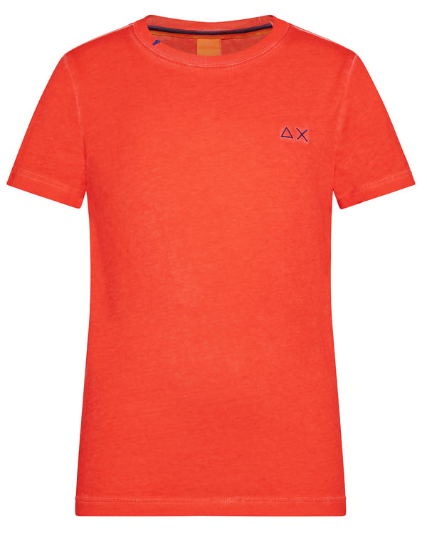 Sun68 T-Shirt Special Dyed Cotone Rosso-2