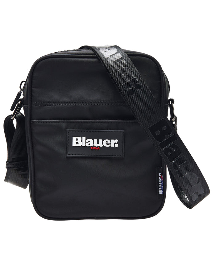 Blauer Nylon Crossbody Bag
 Basic Camera Easy Black Man 1