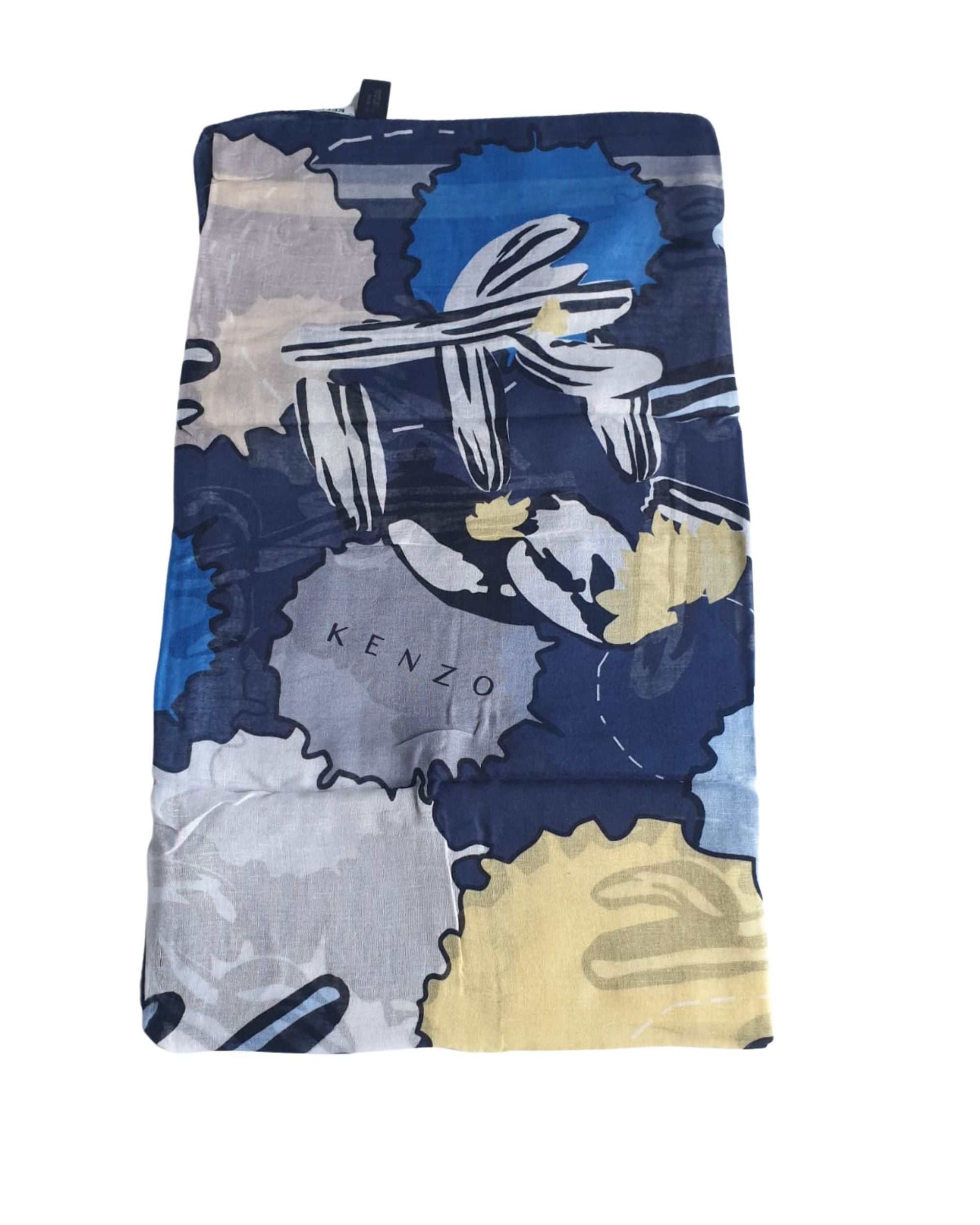 Kenzo Stola Pashmina 135x115 cm Misto Modal Multicolore