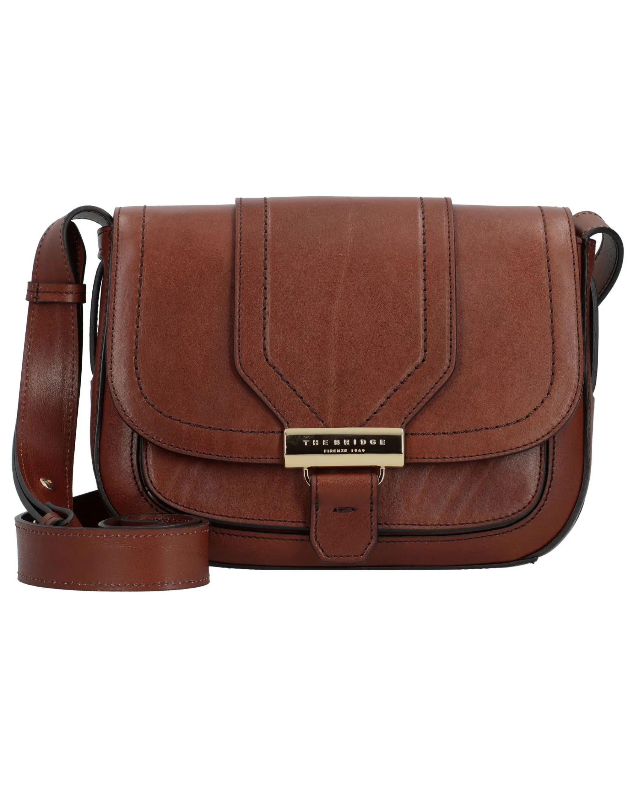 The Bridge Borsetta Tracolla linea Benedetta in Pelle Marrone Donna