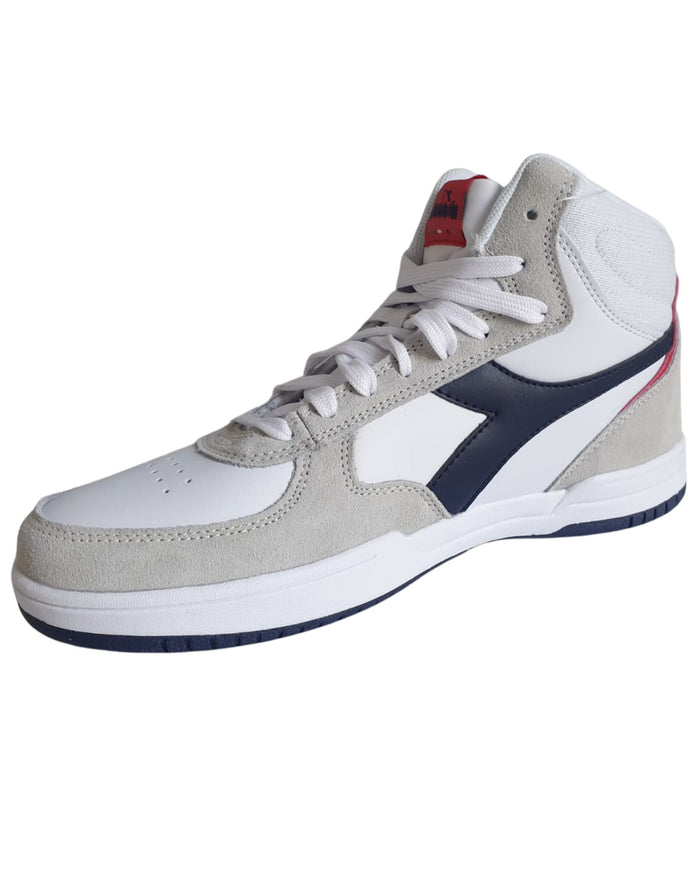 Diadora Sneakers Raptor High Pelle/Canvas Grigio 2