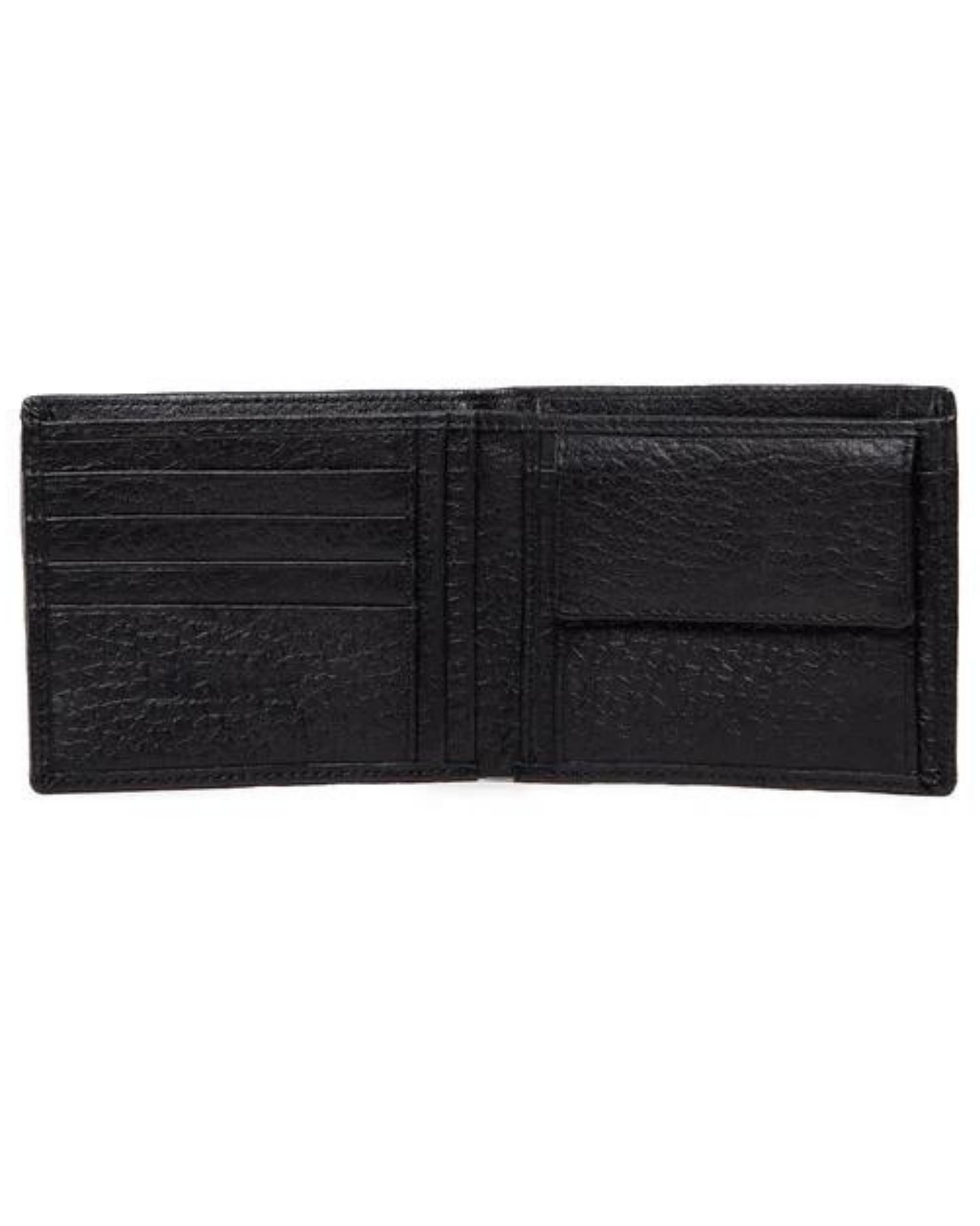 Blauer Hammered Flower Leather Logo Black Men