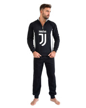 Pigiama completo lungo Juventus fc calcio Nero Uomo caldo cotone